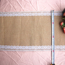 Load image into Gallery viewer, Hessian Burlap Table Cloth Runner
