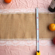 Load image into Gallery viewer, Hessian Burlap Table Cloth Runner
