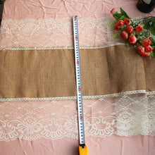 Load image into Gallery viewer, Hessian Burlap Table Cloth Runner
