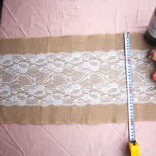 Load image into Gallery viewer, Hessian Burlap Table Cloth Runner
