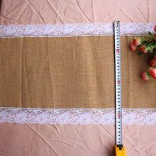 Load image into Gallery viewer, Hessian Burlap Table Cloth Runner
