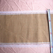 Load image into Gallery viewer, Hessian Burlap Table Cloth Runner
