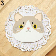 Load image into Gallery viewer, Cat Shaped Tea Coaster Cup Holder Mat
