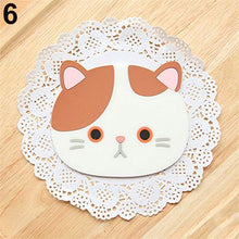 Load image into Gallery viewer, Cat Shaped Tea Coaster Cup Holder Mat
