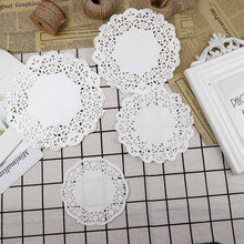 Load image into Gallery viewer, Round Paper Lace Doilies Party Decorative Tableware
