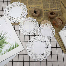 Load image into Gallery viewer, Round Paper Lace Doilies Party Decorative Tableware
