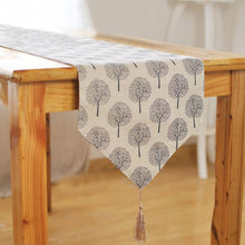 Load image into Gallery viewer, Table runner Modern Tree pattern
