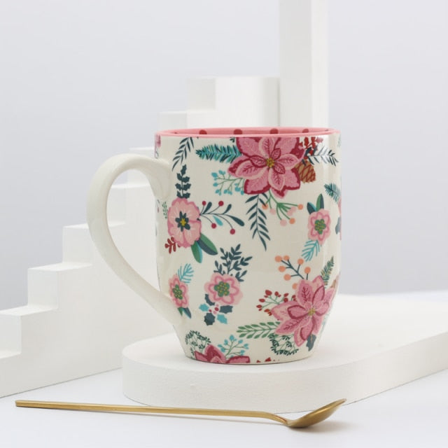 Porcelain Mugs Retro Classic Style