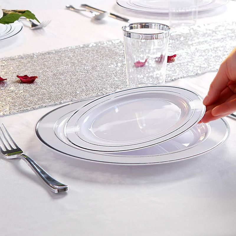 8Pcs Disposable Plates